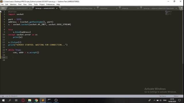 Python. SOCKETS смотреть онлайн