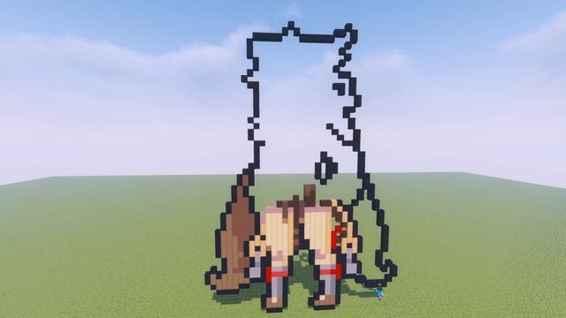 Hu Tao [Genshin Impact] - Minecraft Pixel Art [#235] смотреть онлайн