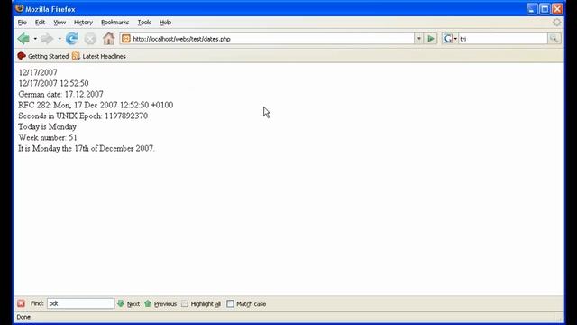 PHP: Dates смотреть онлайн