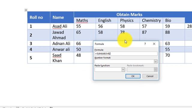Word 2016 tutorials: Sum Average Count Max and Min formulas смотреть онлайн