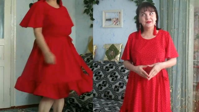 Как сшить платье из софта . Красное платье с рюшей. смотреть онлайн