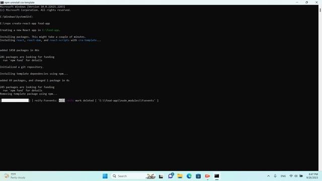 Creating a React App with Command Prompt | Step-by-Step Guide using 'npx create-react-app' смотреть онлайн