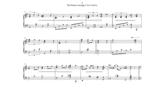 The Piano Lounge (Dick Walter) - Sheet Music Transcription смотреть онлайн