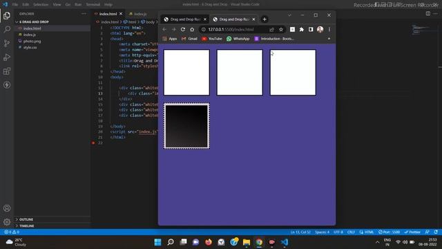 6JS Drag And Drop  Responsive Website Pure HTML CSS SASS JavaScript JQuary With Animations And Effe