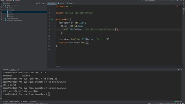 Golang How to Create HTML Builder Package смотреть онлайн