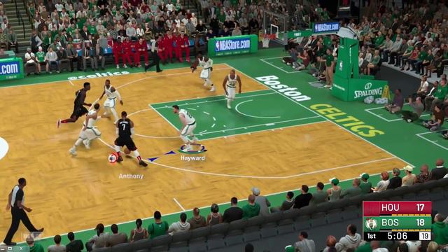 NBA 2K19 - Houston Rockets vs Boston Celtics Gameplay | Play Calling смотреть онлайн