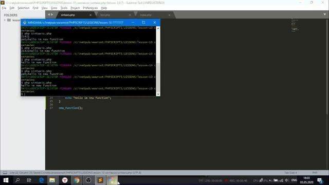 PHP переменные, синтаксис (sintaxis) / Урок 10 (lesson 10) tutorial / web technology смотреть онлайн