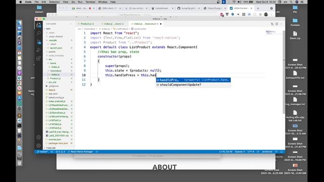 React Native - 6.1 - Load Product, Product Detail từ JSON смотреть онлайн