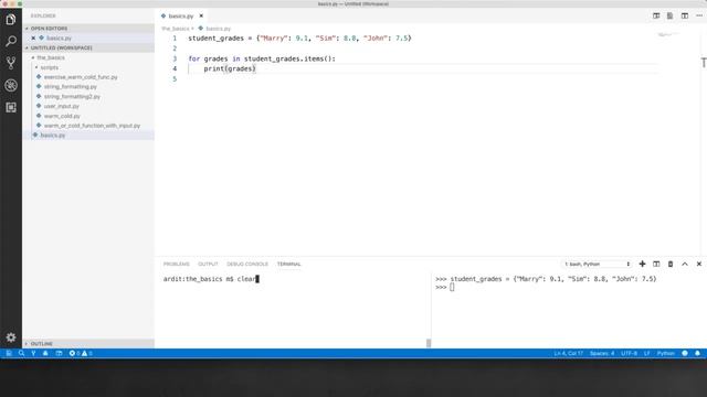 [ Python Mega Course ] video 34 Looping Through a Dictionary смотреть онлайн