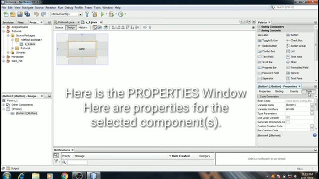 Netbeans Java Application Development - Tutorial Part-1 смотреть онлайн