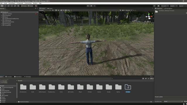 Unity Zombie AI Script C# | Baking NavMesh Unity 3D Game Development - The Walking Dead Game Clone смотреть онлайн