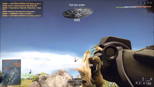 Top 5 Battle Plays Ep. #8: Quad-Kill aus dem Heli mit der SRR-61 - Battlefield 4 смотреть онлайн