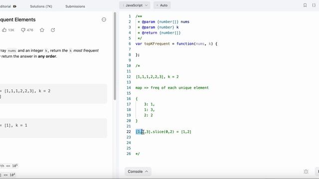 347. Top K Frequent Elements | LeetCode Blind 75 | JavaScript | HashMap | Sorting | Array смотреть онлайн