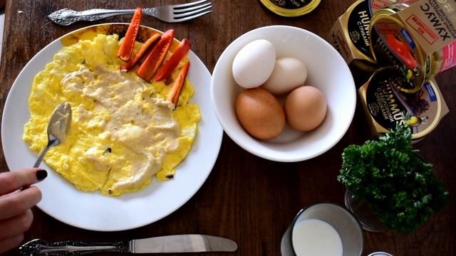Омлет и яичница с хумусом. смотреть онлайн