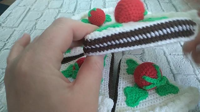 Обзор вязанных игрушек для игры с детьми в "Кафе" смотреть онлайн