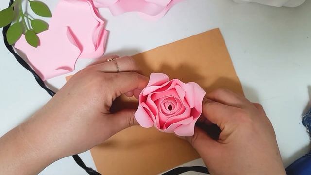 종이 장미 만들기 튜토리얼 Paper Rose Making Tutorial смотреть онлайн