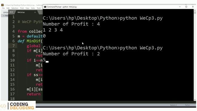 WeCP Python Coding Question 3 - *Profit Balance* #wecp #coding #python #programming смотреть онлайн