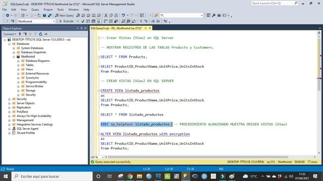 Crear Vistas (View) en SQL Server | Como crear una vista (View) en SQL Server Management Studio смотреть онлайн
