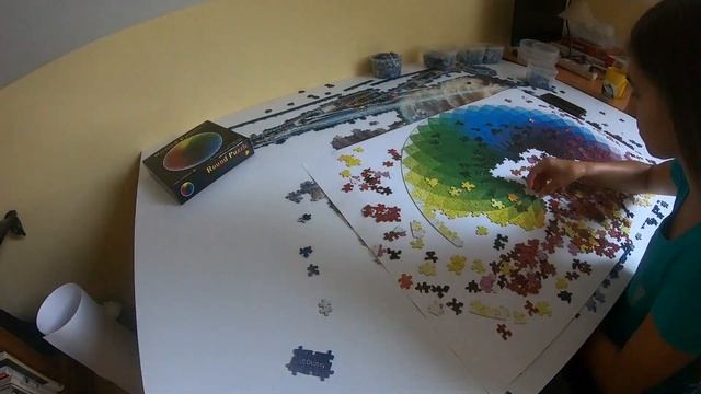 Time Lapse Round Puzzle Blazing with color 1000 смотреть онлайн