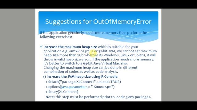Troubleshooting XLConnect - OutofMemoryError(java) GC overhead limit exceeded смотреть онлайн