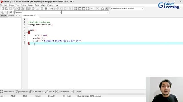 Dev C++ Tutorial for Beginners | Dev C++ | How to use Dev C++ ? | Great Learning смотреть онлайн