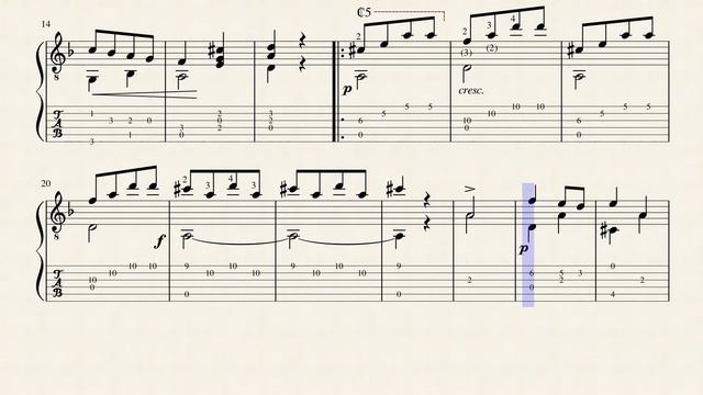 Novelette - Cornelius Gurlitt (1820 - 1901) - Tablature смотреть онлайн