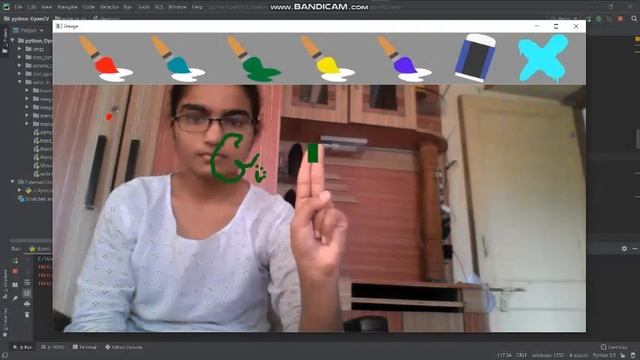 Write In Air(Virtual Painting) Using Python openCV and Mediapipe смотреть онлайн