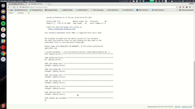 Deployment of Checkbox.io using git hooks on jenkins server смотреть онлайн