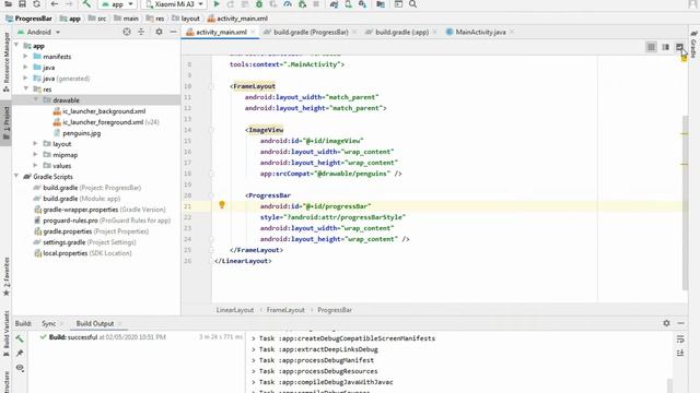 How to add Progress Bar while loading Image in ImageView | App development in Android Studio смотреть онлайн