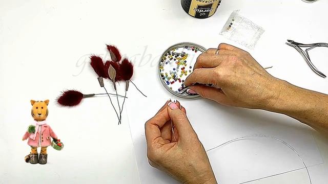 Аксессуары для куклы. Брошка из меха смотреть онлайн