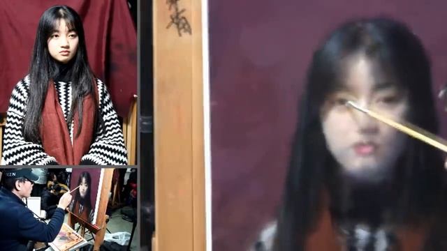 Oil Painting Portrait Demonstration by Leng Jun Artist смотреть онлайн