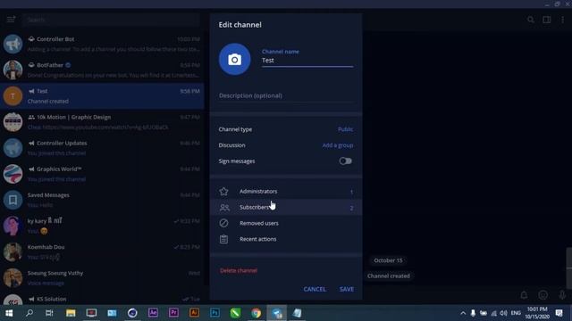 របៀបដាក់ Button លើកម្មវិធី Telegram | How to add Button on Telegram Channel смотреть онлайн
