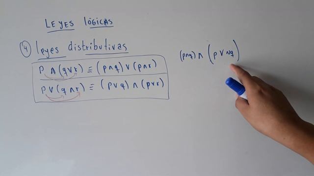 LEYES LOGICAS 4 LEYES DISTRIBUTIVAS LOGICA PROPOSICIONAL LOGICA MATEMATICA смотреть онлайн
