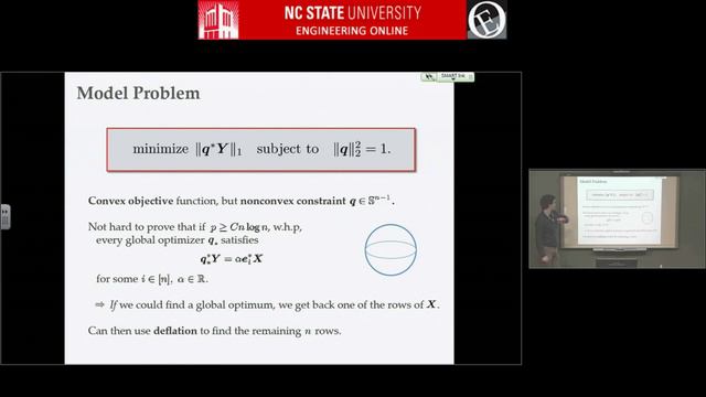 ECE 804 - Dr. John Wright - Complete Dictionary Recovery over the Sphere смотреть онлайн