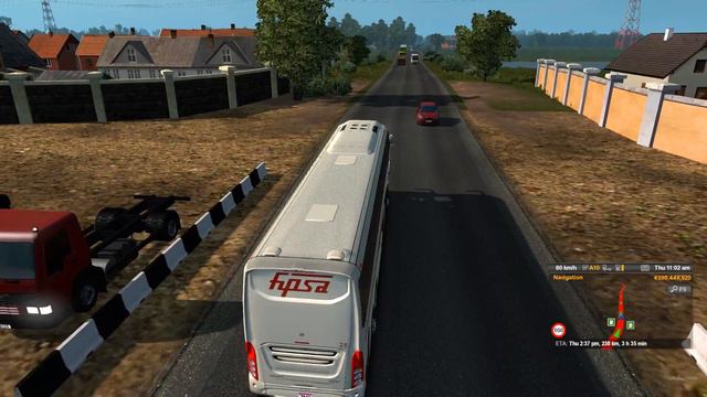 Volvo 9800 Multi Axle I Shift Dhaka to Naogaon Bus Mod ETS2 смотреть онлайн