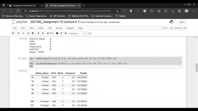 Solution to Assignment 10 by Live Class Student । Pandas in Python - 1। Python for Research смотреть онлайн