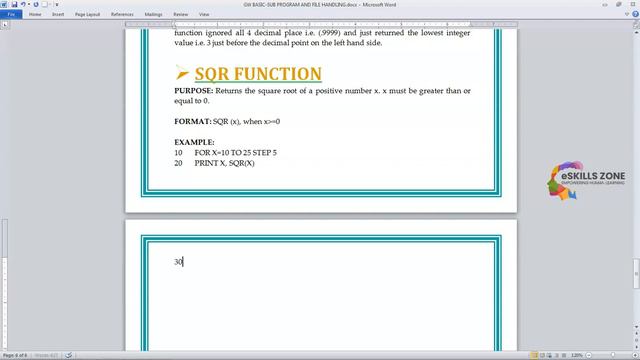GW BASIC Lecture 3 INT AND SQR FUNCTIONS смотреть онлайн