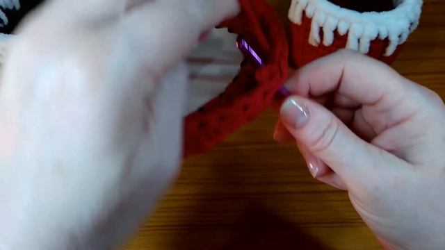 Новогодняя Круглая корзина крючком .Подробный МК. .Crochet. смотреть онлайн