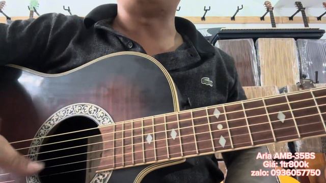 Đàn guitar acoustic AMB-35BS thanh lý. Giá: 1tr800k ( test guitar Aria AMB-35BS) 0936057750 смотреть онлайн