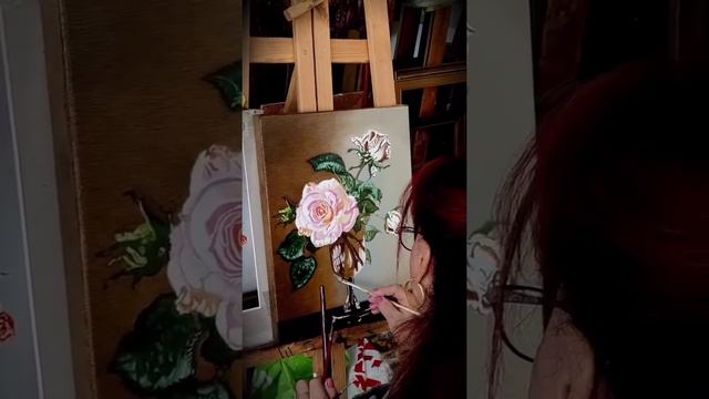 Мастер-класс: Как рисовать розы маслом поэтапно смотреть онлайн