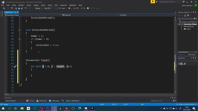 How To Make SUPER MARIO in UNITY - TUTORIAL - #3 - Player Damage, Invulnerability Period and Flash! смотреть онлайн