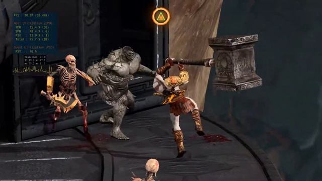 God of War 3 Gameplay PC RPCS3 i5-9300h + GTX1650 BENCHMARK смотреть онлайн