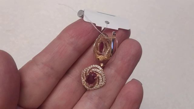 Серебряные украшения, Обзор, Продажа, Серьги.Позолота. смотреть онлайн
