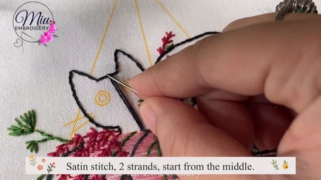 A Simple Black Cat ?⬛ Beginners Embroidery смотреть онлайн