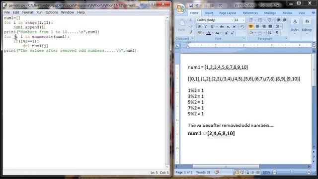 Remove Odd Numbers Program in Python | Practical Program | XII STD Computer Science смотреть онлайн