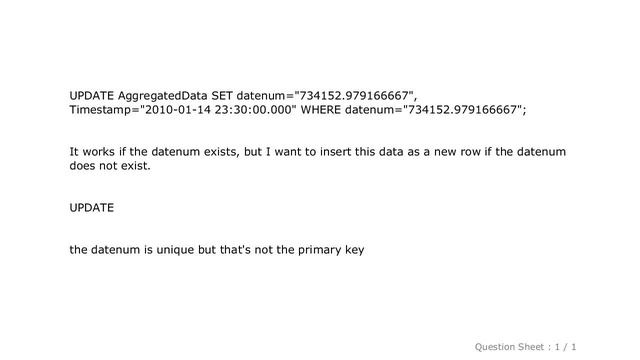 MySQL : MySql Table Insert if not exist otherwise update смотреть онлайн