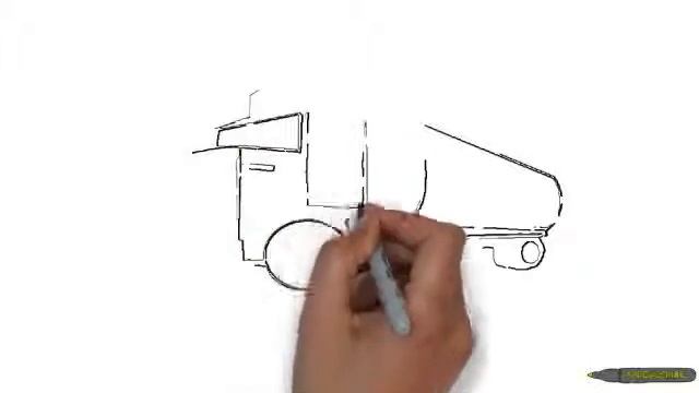 Как нарисовать грузовик 2 смотреть онлайн