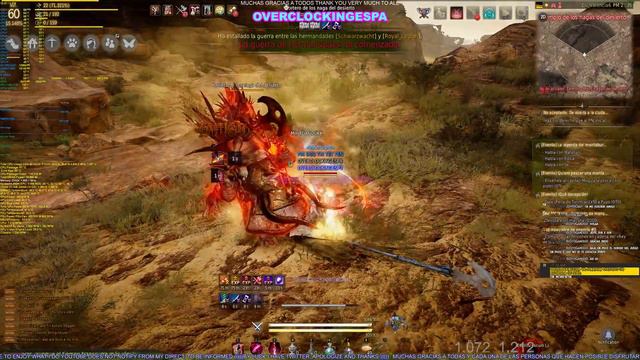 🔴Black Desert BOSS PORTERO DE LOS NAGA DEL DESIERTO OVERCLOCKINGESPA🔔2K 1080Ti 26_7_2018 Lahn