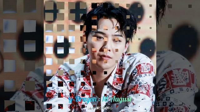 Big Bang All Members Birthday | #shorts #kpop #bigbang #daesung #taeyang #gdragon #top #seungri