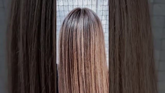 коррекция мелирования волос #окрашивание